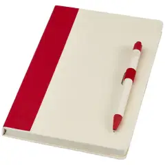 Dairy Dream zestaw z notatnikiem A5 i długopisem kolor czerwony