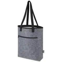 Felta torba termoizolacyjna na zakupy z filcu z recyklingu posiadającego certyfikat GRS o pojemności 12 l kolor szary