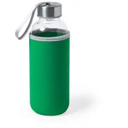 Szklana butelka sportowa 420 ml kolor zielony
