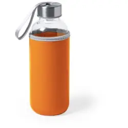 Szklana butelka sportowa 420 ml kolor pomarańczowy