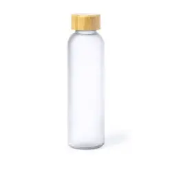 Szklana butelka sportowa 500 ml kolor biały