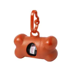 Zasobnik z woreczkami na psie odchody kolor pomarańczowy