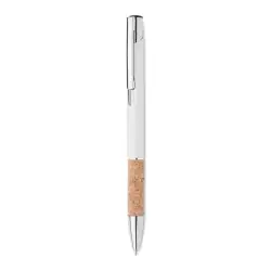 VERIA Aluminiowy długopis przycisk kolor biały